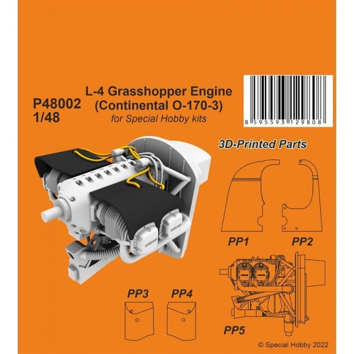 CMK 1/48 L-4 Grasshopper Engine (Continental O-170-3)