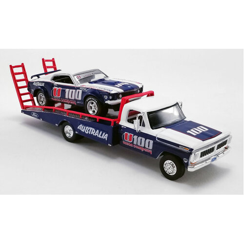 DDA - 1/64 Allan Moffat U100 Brut 1969 Trans Am Mustang w/Ford F-350 Brut Ramp Truck - DDA51342
