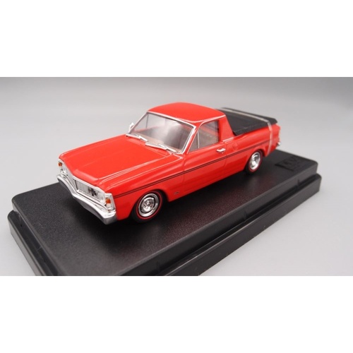 DDA - 1/43 Vermillion Fire 1971 XY Ford Ute - DDA67-2