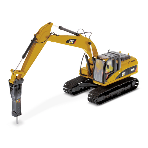 Diecast Masters - 1/50 Cat 320D L Hydraulic Excavator with Hammer