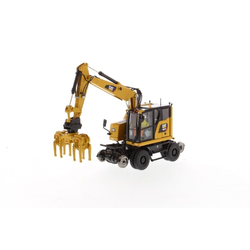 Diecast Masters - 1/50 Cat M323F Railroad Wheeled Excavator - Cat Yellow Version