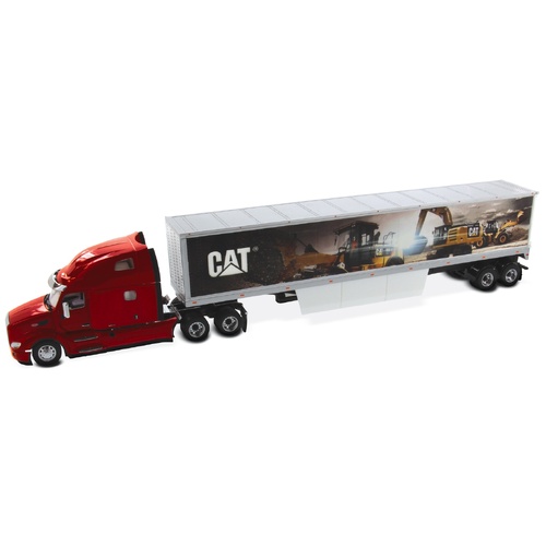 Diecast Masters - 1/50 Peterbilt 579 Ultraloft Tractor w/Cat Mural Trailers