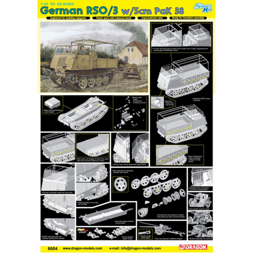 Dragon - 1/35 RSO/03 w/5cm PaK 38 Plastic Model Kit