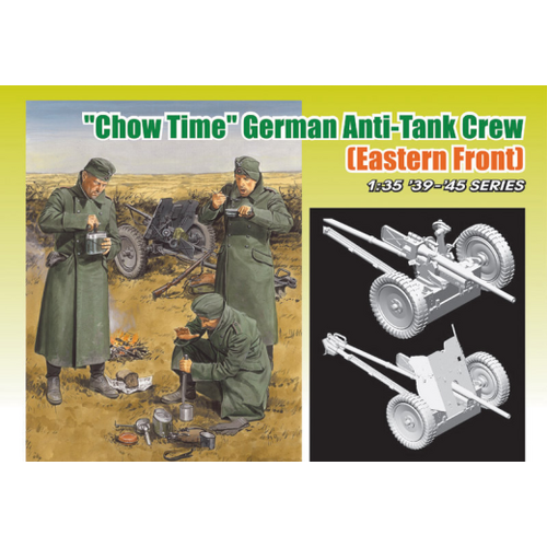 Dragon - 6697 1/35 "CHOW TIME" GERMAN ANTI-TANK CREW w/3.7cm PaK 35/36 EASTERN FRONT
