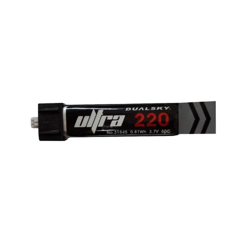 Dualsky - 220mah 1S 3.7v 50C LiPo Battery with UMX Connector
