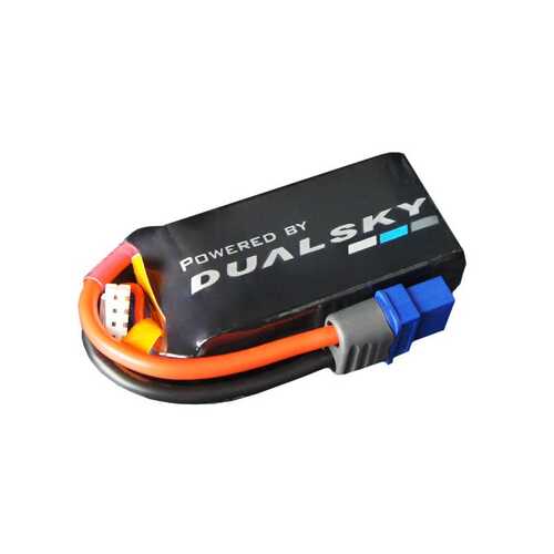 Dualsky - 600mah 2S 7.4v 120C LiPo Battery w/XT60 Connector