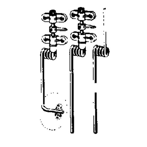 DUBRO 152 STEERABLE NOSE GEAR/BENT (1 PC PER PACK)
