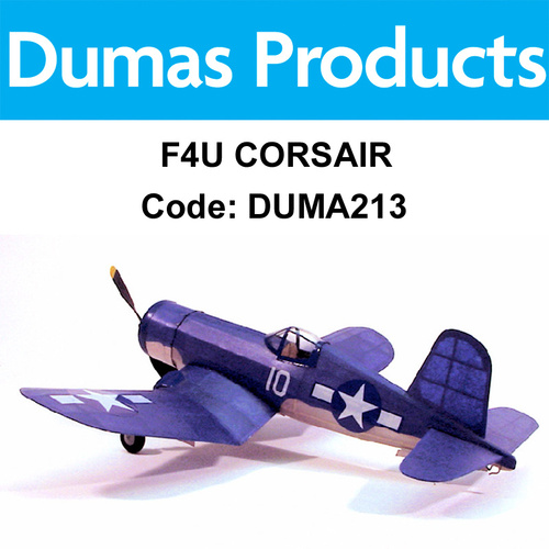 Dumas - F4U Corsair Wooden Model Kit (Walnut Scale)