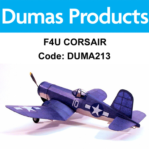 Dumas - F4U Corsair Wooden Model Kit (Walnut Scale)