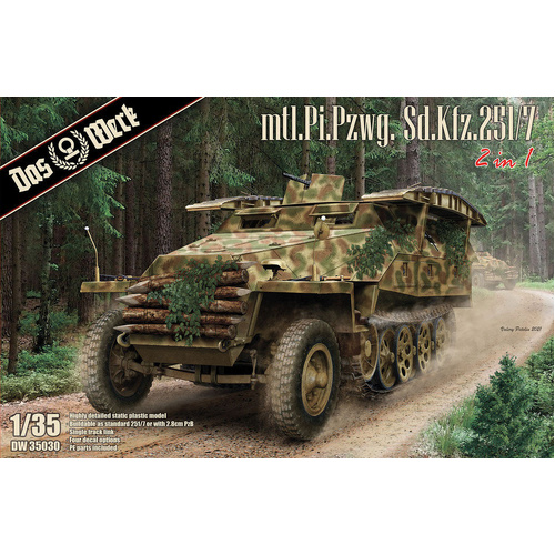Das Werk 1/35 Mtl. Pi. Pzwg. Sd.Kfz. 251/7 Ausf. D Plastic Model Kit