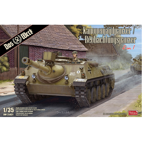 Das Werk 1/35 Kanonenjagdpanzer/Beobachtungspanzer Plastic Model Kit