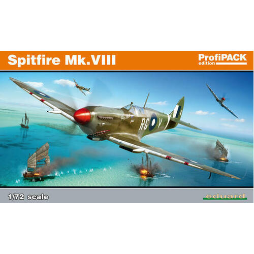 Eduard - 70128 1/72 Spitfire Mk. VIII Plastic Model Kit