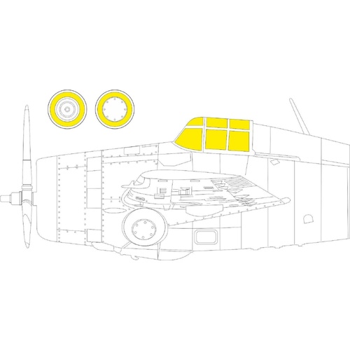 Eduard 1/72 F4F-4 (Arma Hobby) Mask Set [CX610]