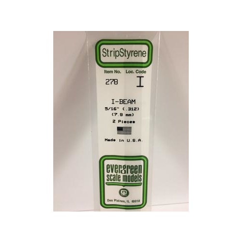 Evergreen - I-Beam .312 X 14 (7.9 X 356 mm) - #278