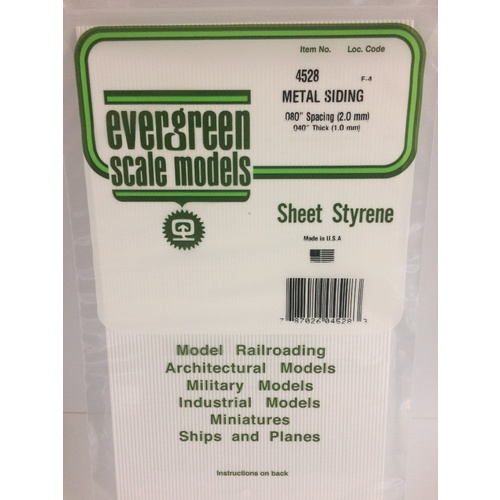 Evergreen - Evergreen - Metal Siding .080" Spacing - #4528