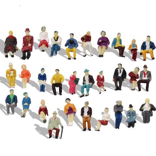 Eve Model - HO People Sitting Assorted (60 Pce)