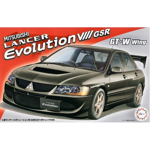 Fujimi 1/24 Mitsubishi Lancer Evolution VIII GSR (w/GT-W Wing) [ID-322] Plastic Model Kit