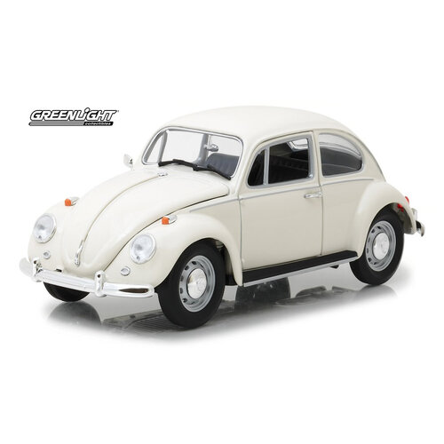 Greenlight Collectibles - 1/18 Lotus White 1967 VW Beetle Right Hand Drive - GL13510