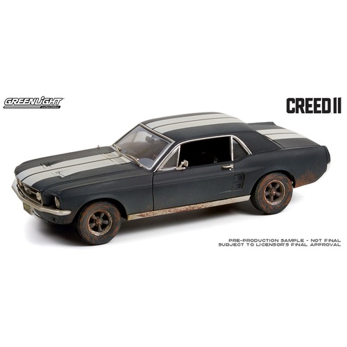 Greenlight Collectibles - 1/18 Creed II (2018) Weathered Adonis Creed's 1967 Ford Mustang Coupe Movie - GL13626