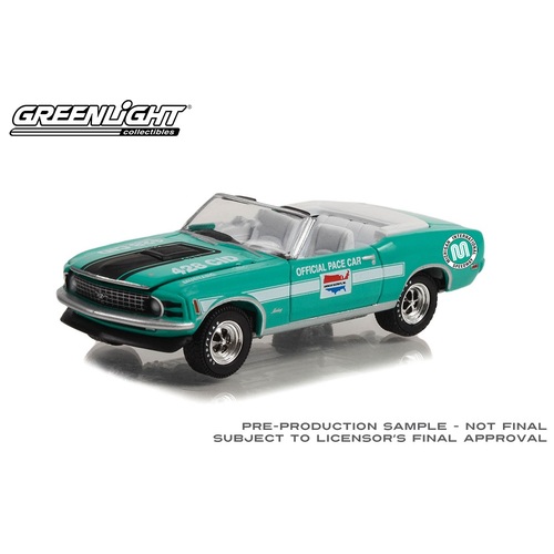Greenlight Collectibles - 1/64 (6pcs) Michigan Speedway Official Pace Car 1970 Ford Mustang Mach 1 428 Cobra Jet Convertible  - GL30364