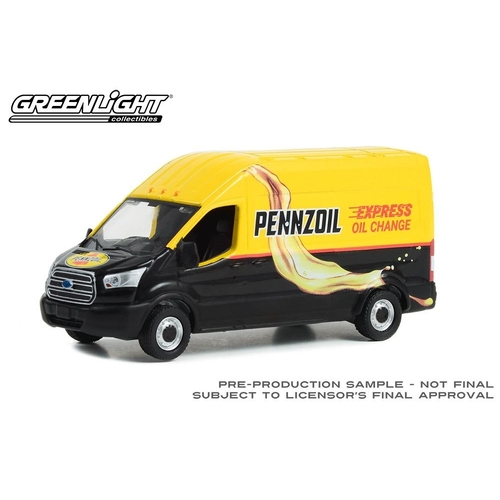 Greenlight Collectibles - 1/64  (6pcs) Pennzoil Express Oil Route Runners Series 5 - 2019 Ford Transit LWB High Roof   - GL53050-C