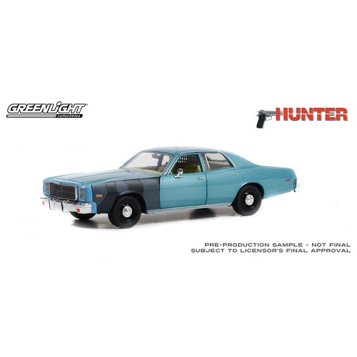 Greenlight Collectibles - 1/24 Hunter (TV Series) Sergeant Rick Hunter's 1977 Plymouth Fury Movie - GL84152