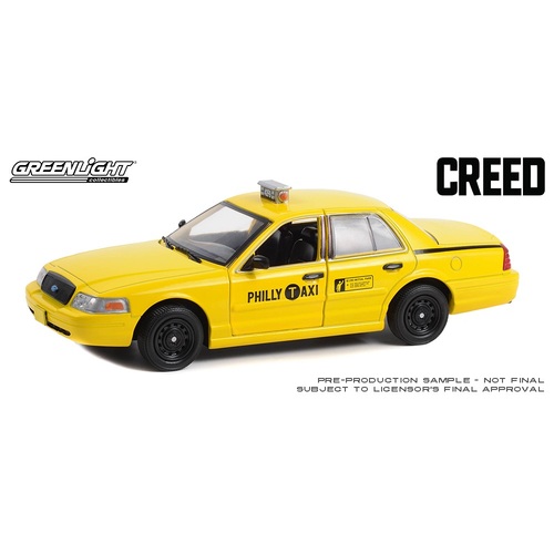 Greenlight Collectibles - 1/24 Creed (2015) 1999 Ford Crown Victoria - Philly Taxi - GL84173
