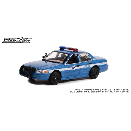 Greenlight Collectibles - 1/24 2001 Ford Crown Victoria Police Interceptor Seattle Police Washington - GL85571