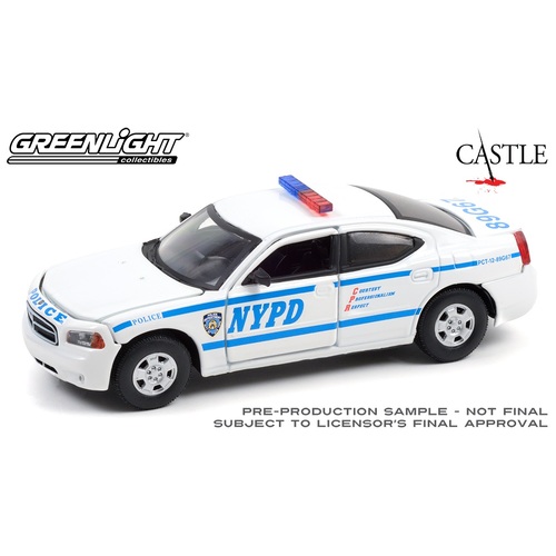 Greenlight Collectibles - 1/43 Castle (2009-2016) 2006 Dodge Charger LX -NYPD - GL86603