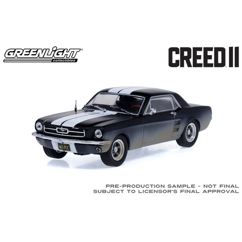 Greenlight Collectibles - 1/43 Creed II (2018) Weathered Adonis Creed's 1967 Ford Mustang Coupe Movie - GL86621
