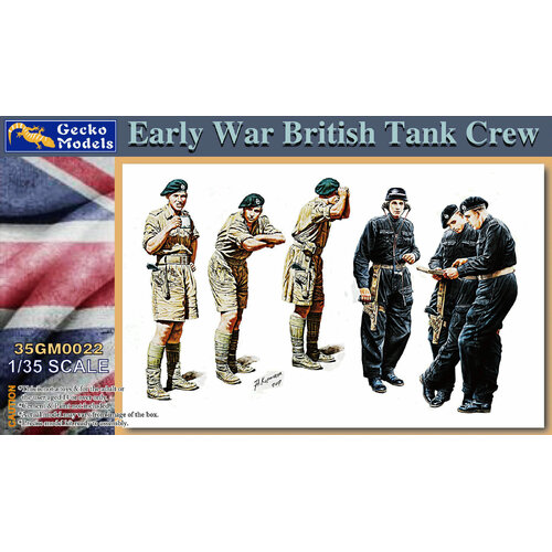 Gecko - 1/35 Early War British Tank Crew Plastic Model Kit