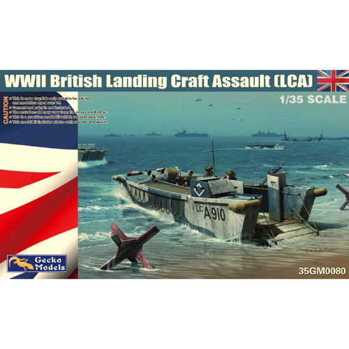 Gecko - 1/35 WWII British Landing Craft Assault (LCA) Plastic Model Kit