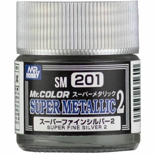 GSI - Mr Color Super Metallic 2 Fine Silver - SM-201