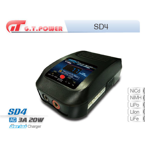G.T. Power - Sds4 3A Lipo/Nimh/Life/Lihv Charger