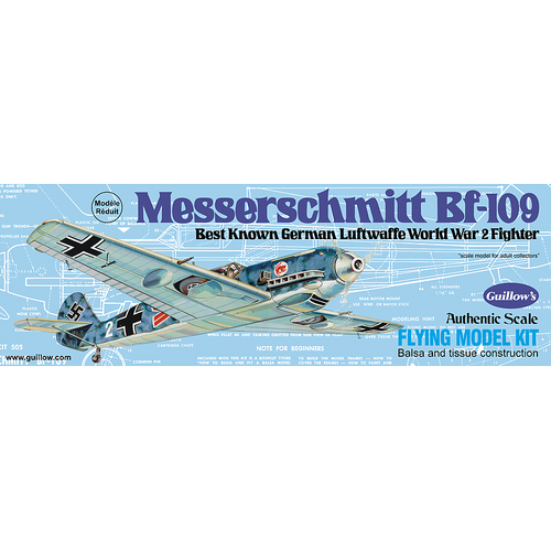 Guillows - Messerschmitt Bf-109 balsa model kit