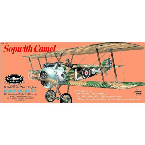 Guillow's Sopwith Camel Balsa Plane Model Kit