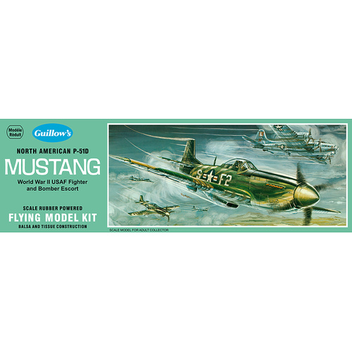 Guillows - 1/25 P-51D Mustang balsa model kit