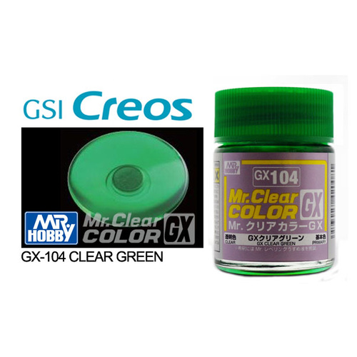 Mr Clear Color - GX Clear Green - GX-104
