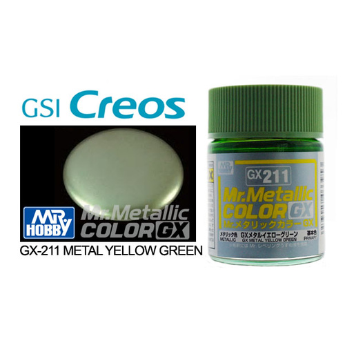 Mr Metallic Color GX - Yellow Green - GX-211