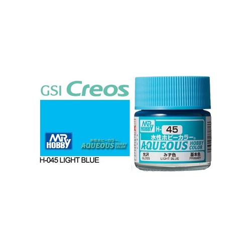 Mr Hobby - Aqueous Gloss Light Blue - Acrylic 10ml -  H-045