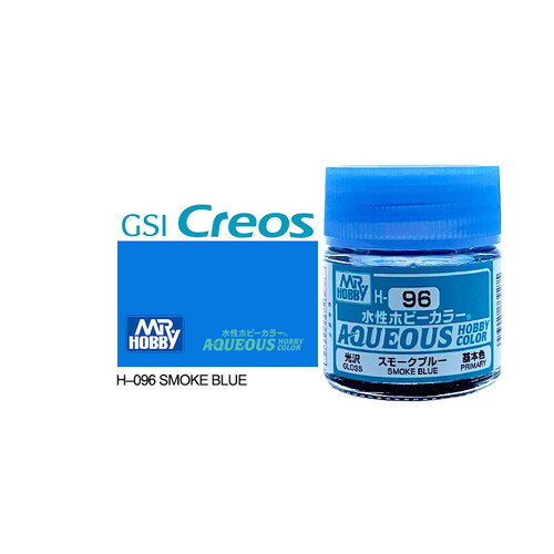 Mr Hobby - Aqueous Gloss Smoke Blue - Acrylic 10ml -  H-096