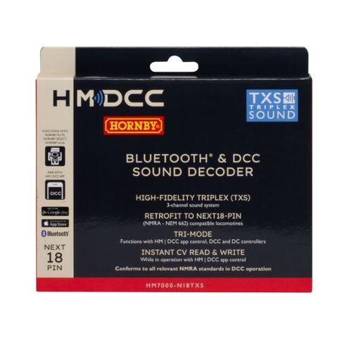 Hornby - HM7000-N18Txs: Bluetooth & Dcc Sound Decoder (Next18-Pin) - R7345