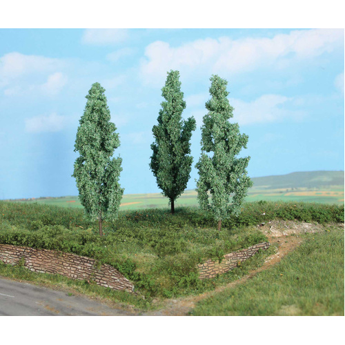 Heki - 3 Silver Poplars 13cm