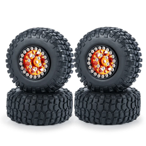 Beadlock Rim and Tyre to fit SCX24 4pc