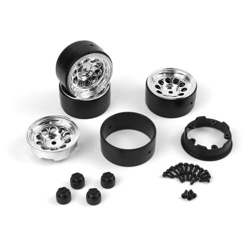 HPI CS-10 Beadlock Wheel 1.2in (Chrome/4pcs)