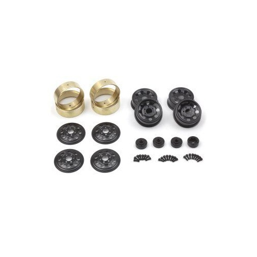 HPI CS-8 Steel Beadlock Wheel 1.2in (Black/4pcs)
