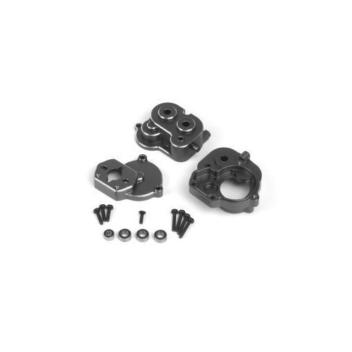 HPI Aluminum Center Gear Box Set (Gunmetal)