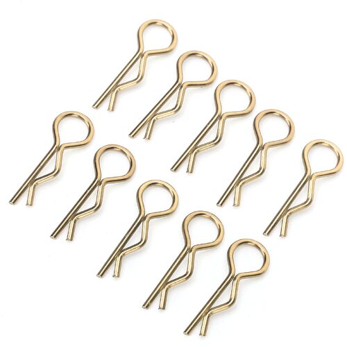Hobby Works - 1/10 Body Pins Gold 10 Pc