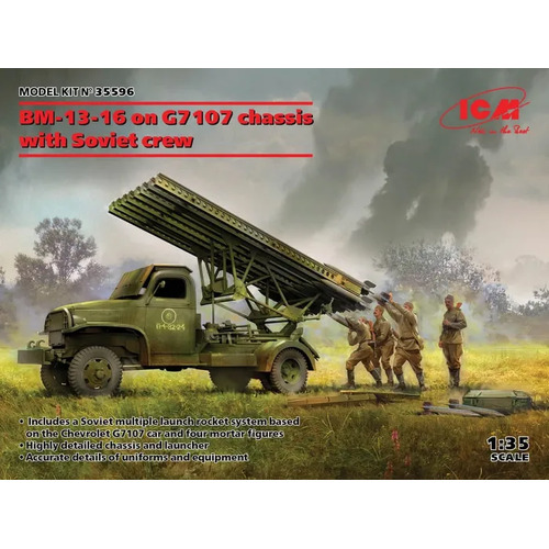 ICM - 1/35 BM-13-16 ON G7107 CHASSIS WITH SOVIET CREW