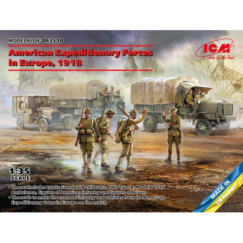 ICM - 1/35 American Expeditionary Forces in Europe 1918 Kit Set